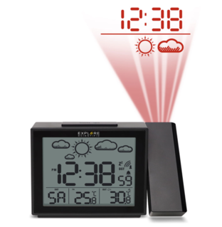 Projection Clock With Forecast Display