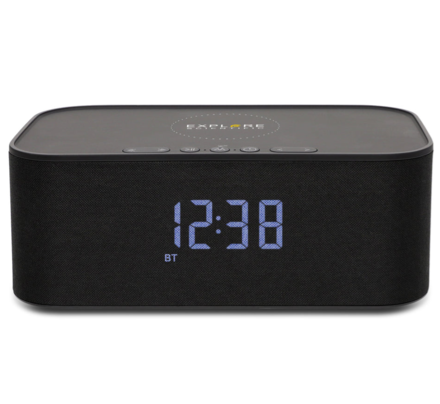 Clock with Bluetooth Speaker and Wireless Charger