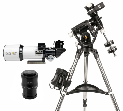 ED80 Essential Series Refractor, Field Flattener and iEXOS-100 Mount