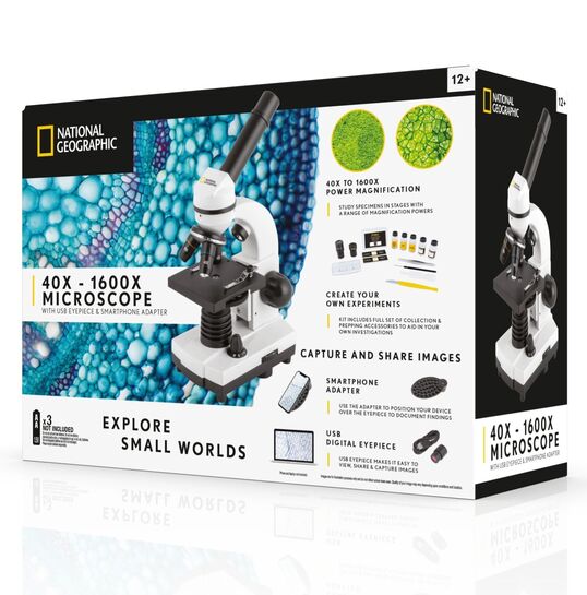 National Geographic 40x-1640x Microscope with USB Eyepiece