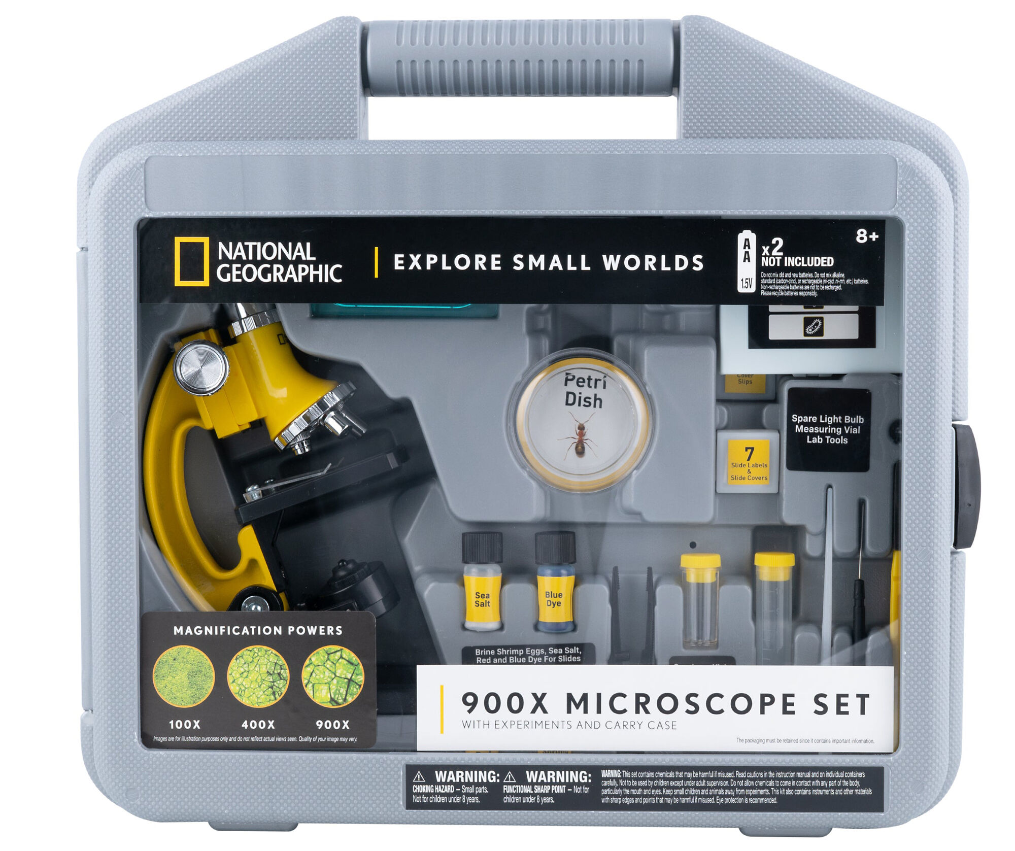 900x Microscope Set