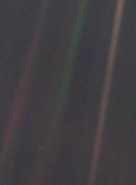 Pale Blue Dot Image from Voyager 1 