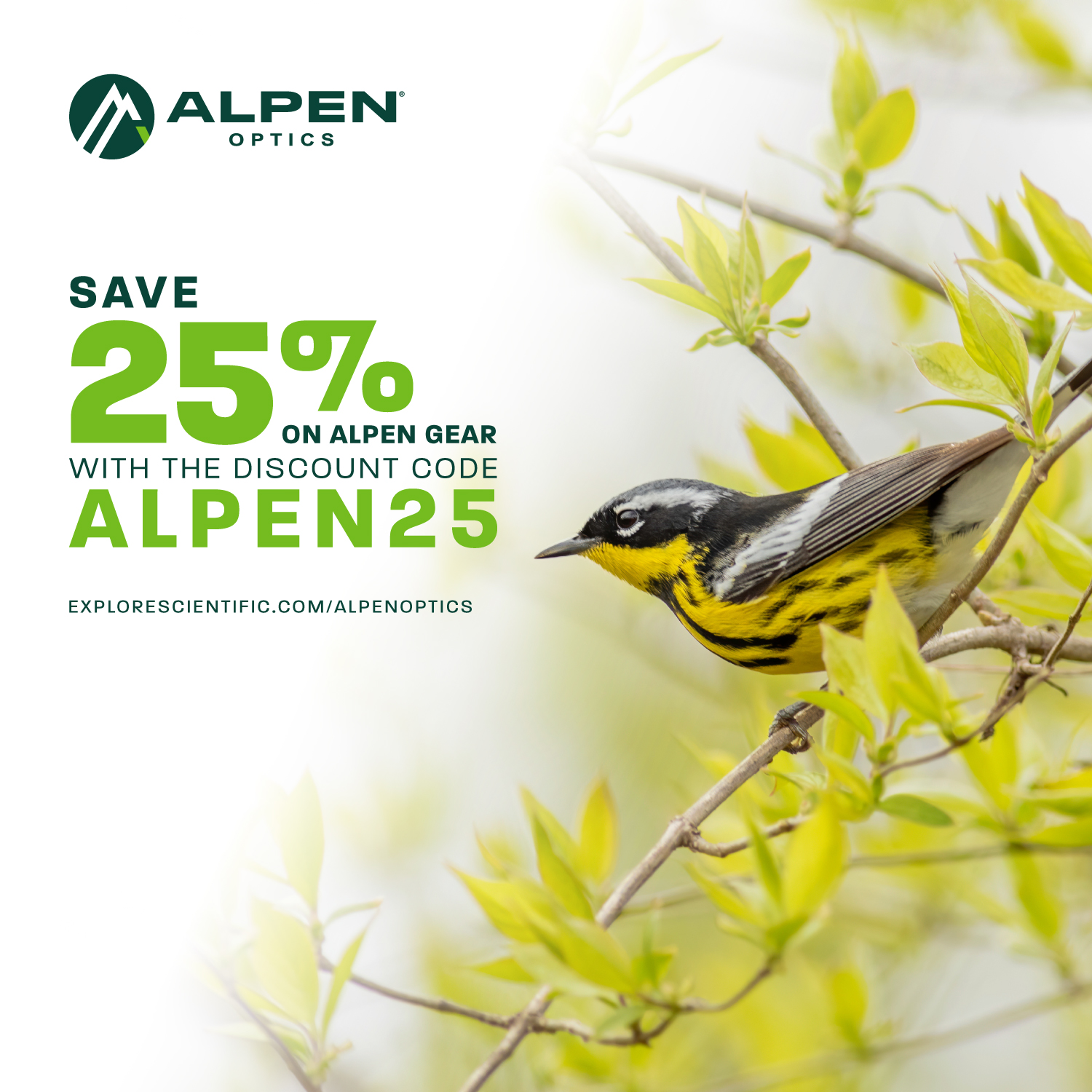 Alpen Optics 25% Off Discount Code 