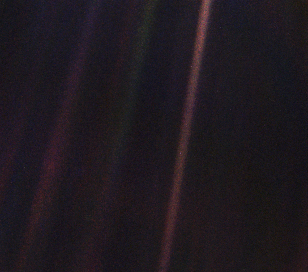 Pale Blue Dot Image from Voyager 1 