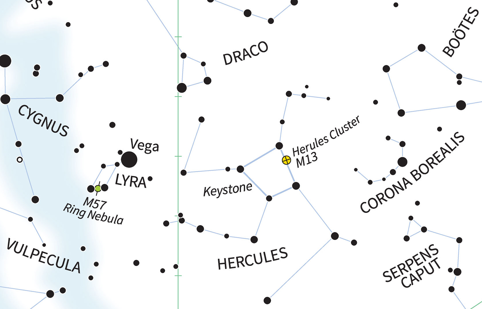 Hercules Constellation on Planisphere