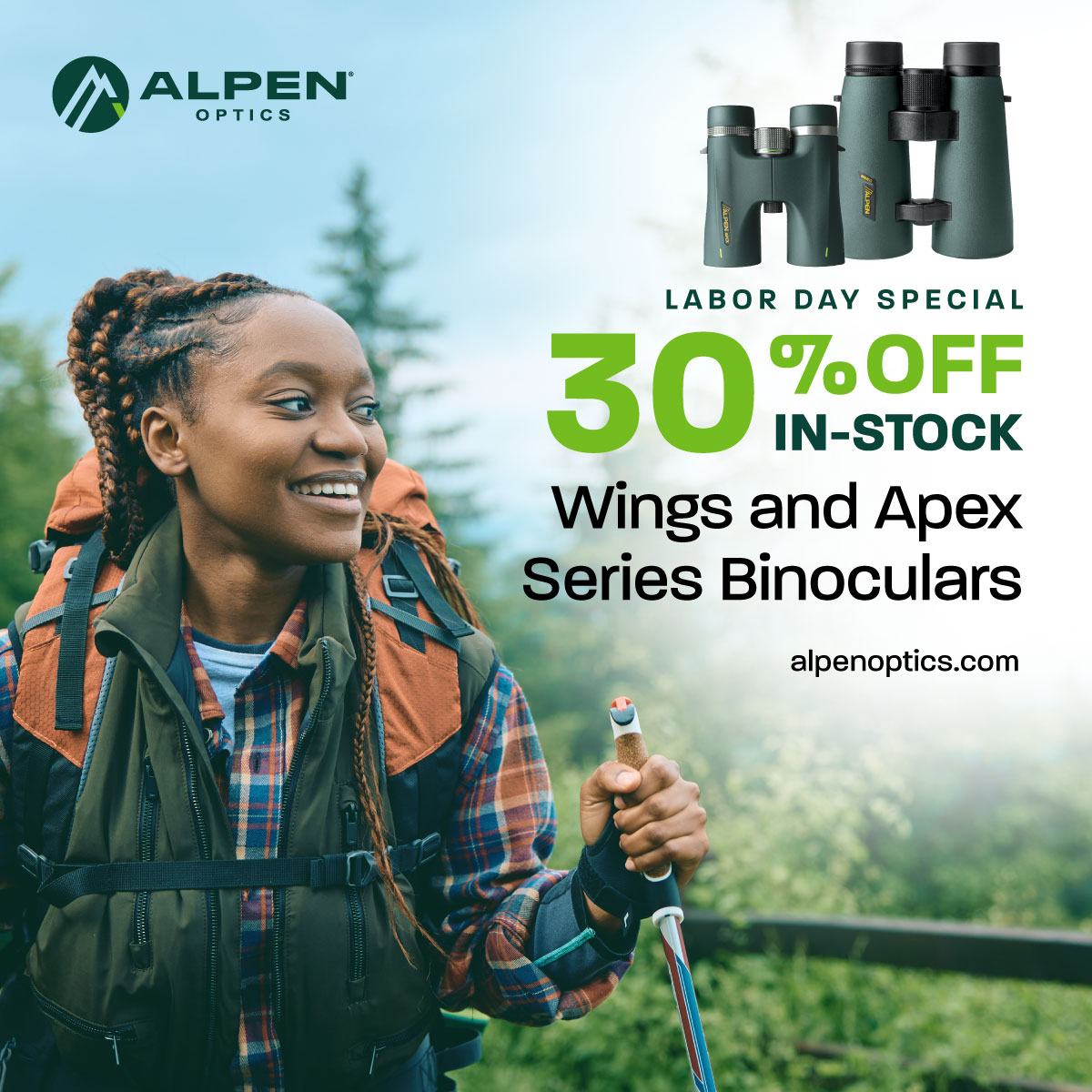 Labor Day Special on Alpen Binoculars