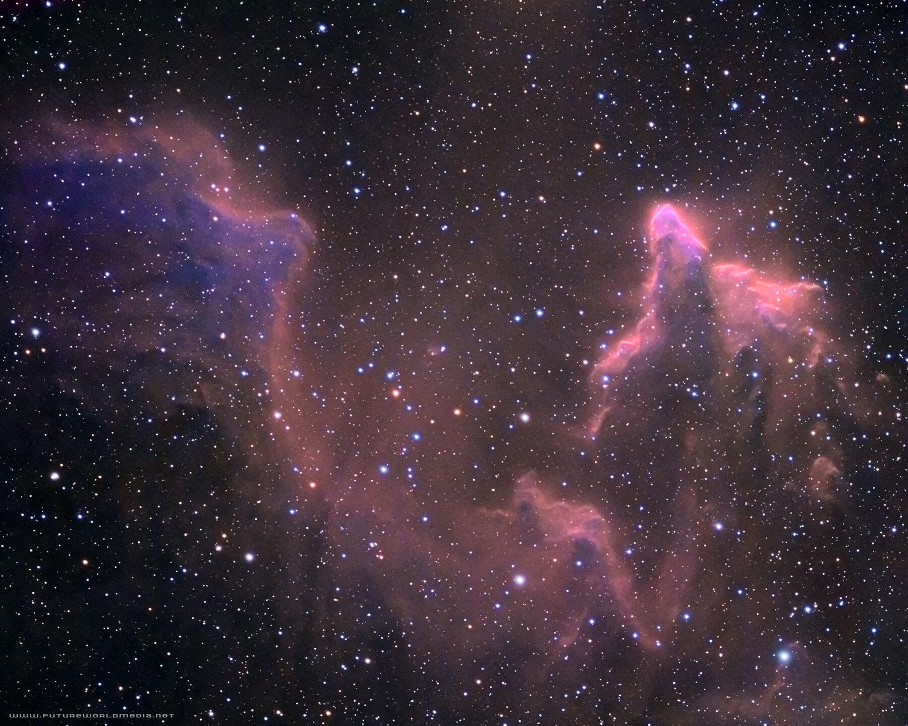 IC63 & IC59 astrophotography by Douglas J Struble