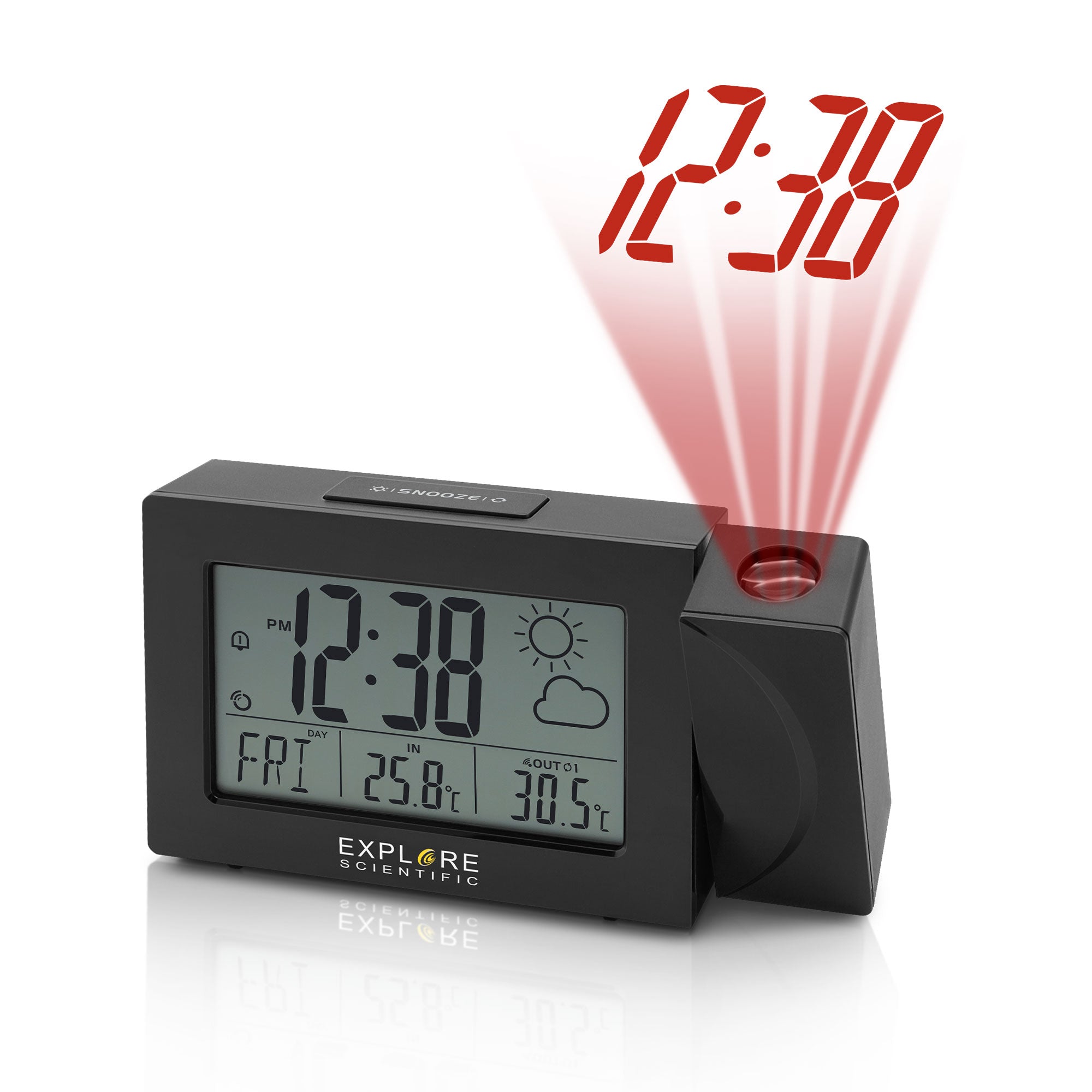 Projection Clock with weather forecast