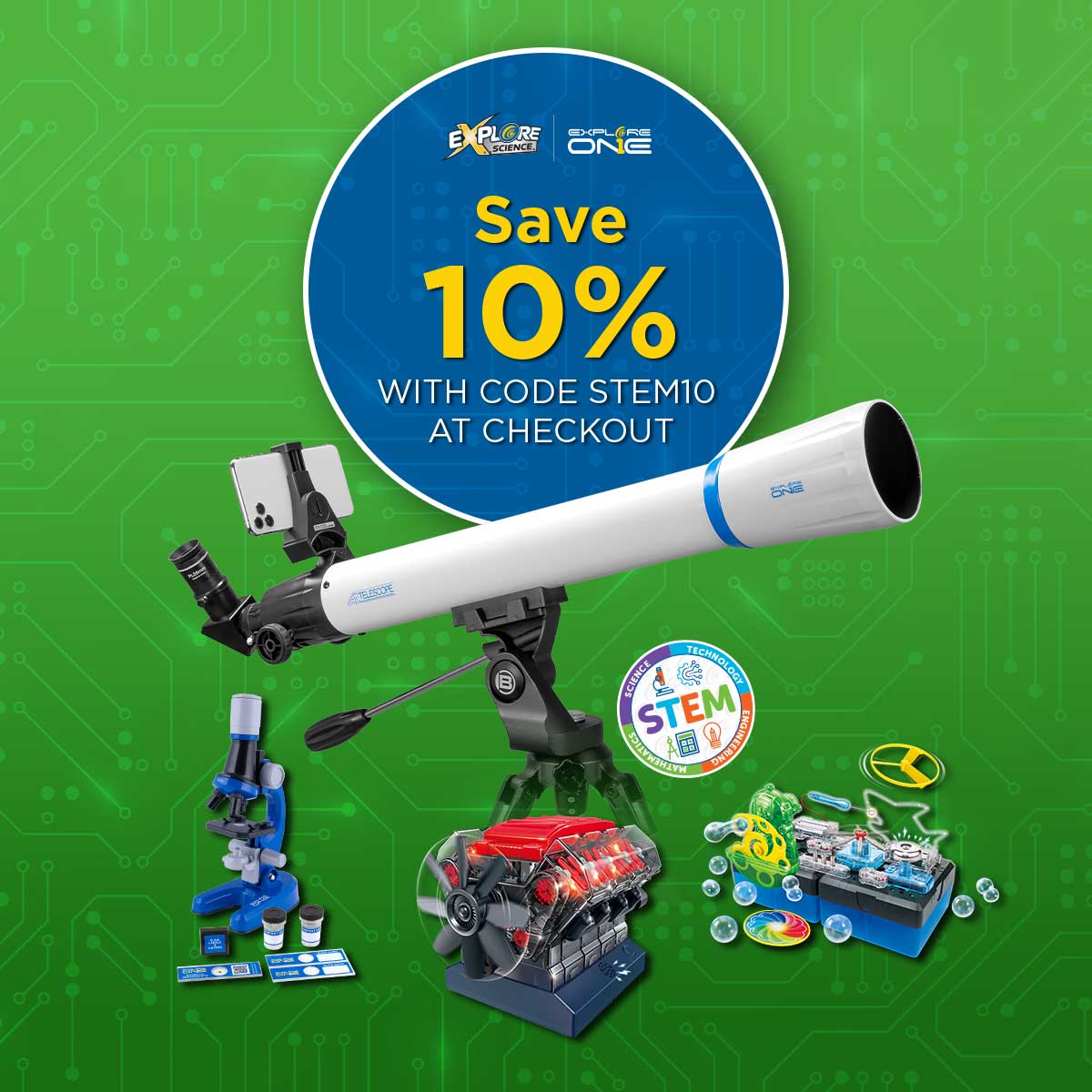 STEM10 Discount Code Promotion