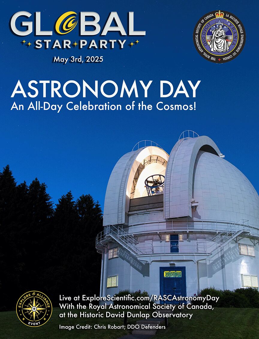 International Astronomy Day Celebration Poster featuring David Dunlap Observatory