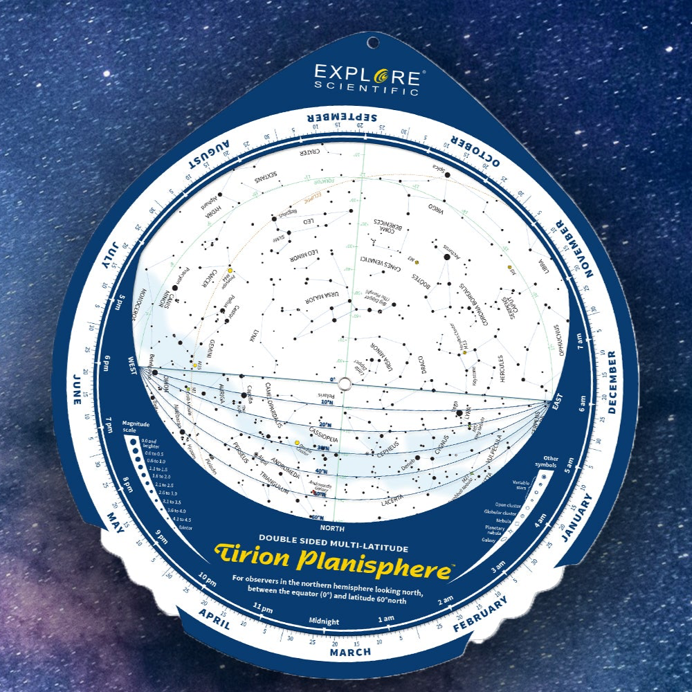 Multi-Latitude Double-Sided Planisphere